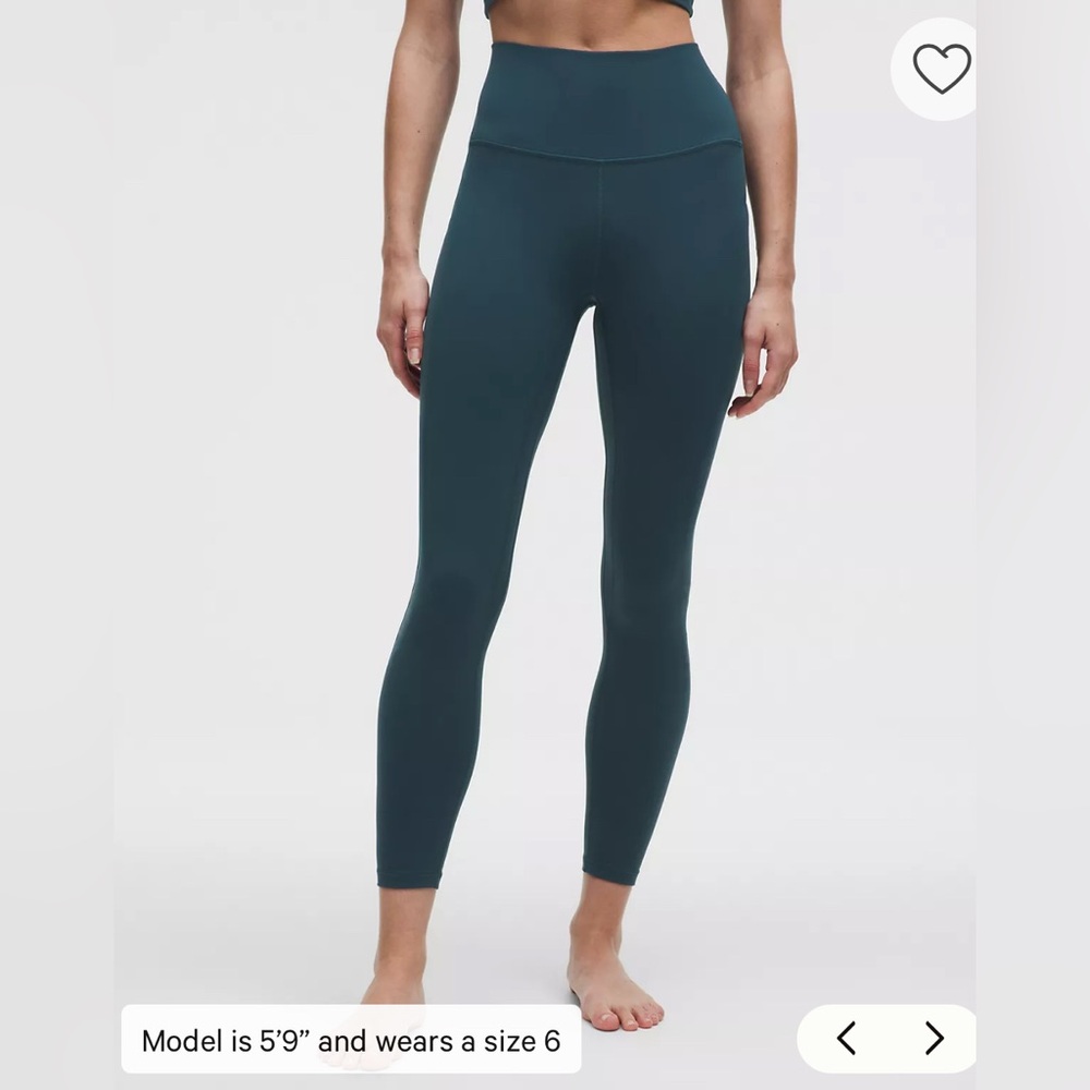 NWT Lululemon Set: Align Tank & High Rise Leggings 25” Indochine Blue Size 6 - Picture 6 of 11